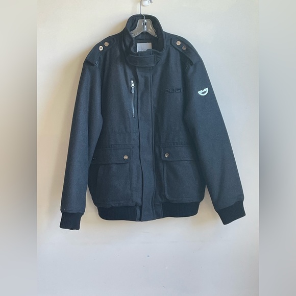 COOGI Heavy Wool Insulated Flight
Coat Jacket Size 2X
Black/Dk. Gray/ FLAW - Picture 1 of 12